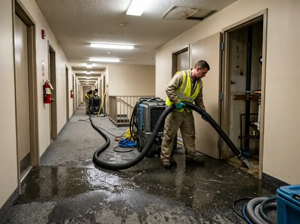 multi-unit-apartment-hallway-f-005 — frequently asked questions, Emergency Burst Pipe Water Extraction & Removal in St. Char…